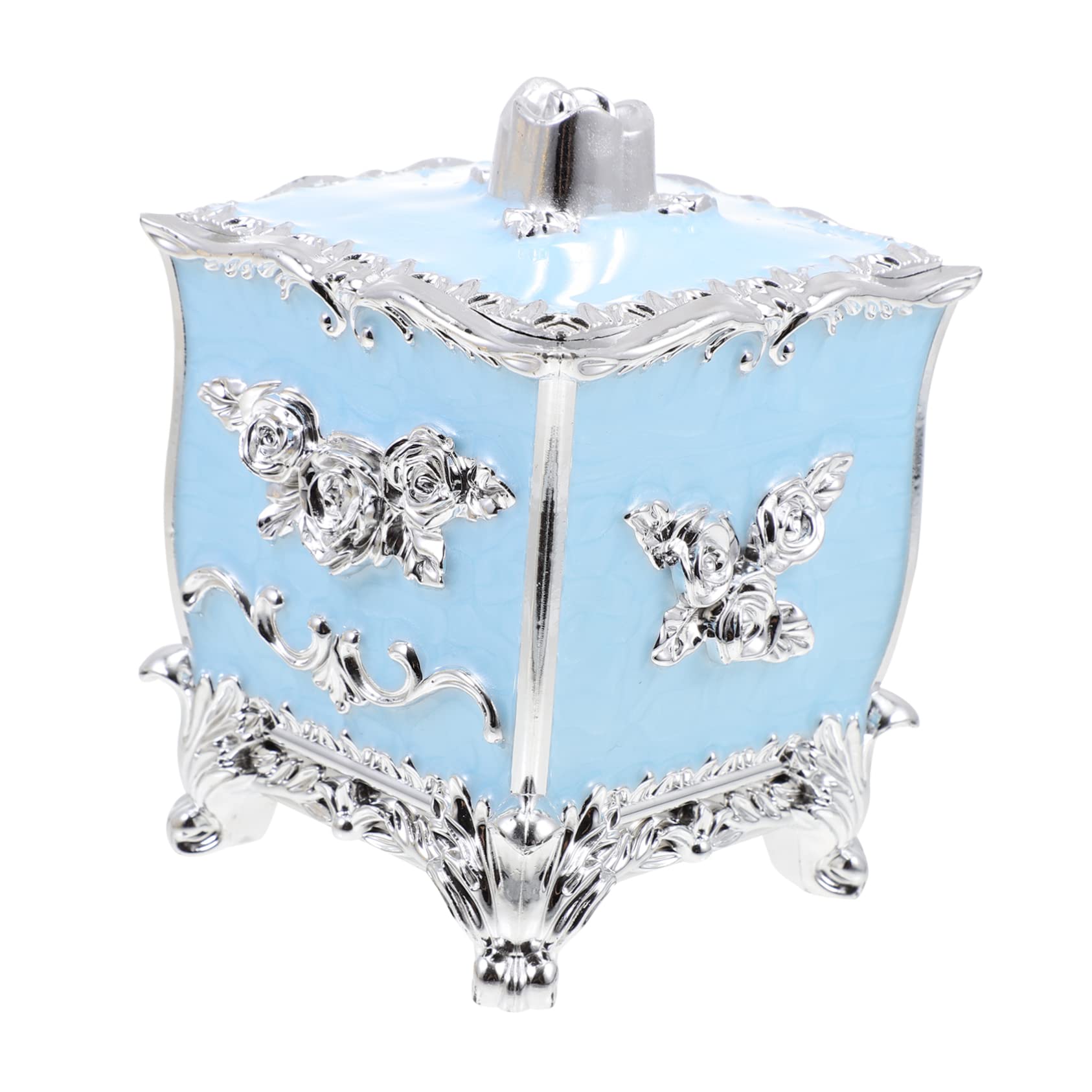 Alipis4pcs Cotton Box Jewelry Box Makeup Removal Jewelry Display Organizer Cotton Pad Organizer Cosmetic Cotton Pad Dispenser Jewelry Storage Tank Ring Holder Case Gem Vintage Plastic