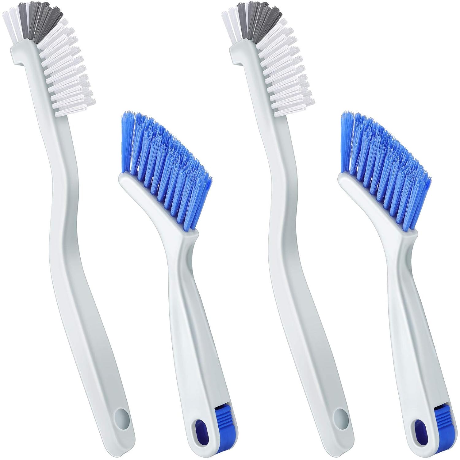 Patelai 4 Pcs Cleaning Brush Sets Small Scrub Household Use, White
