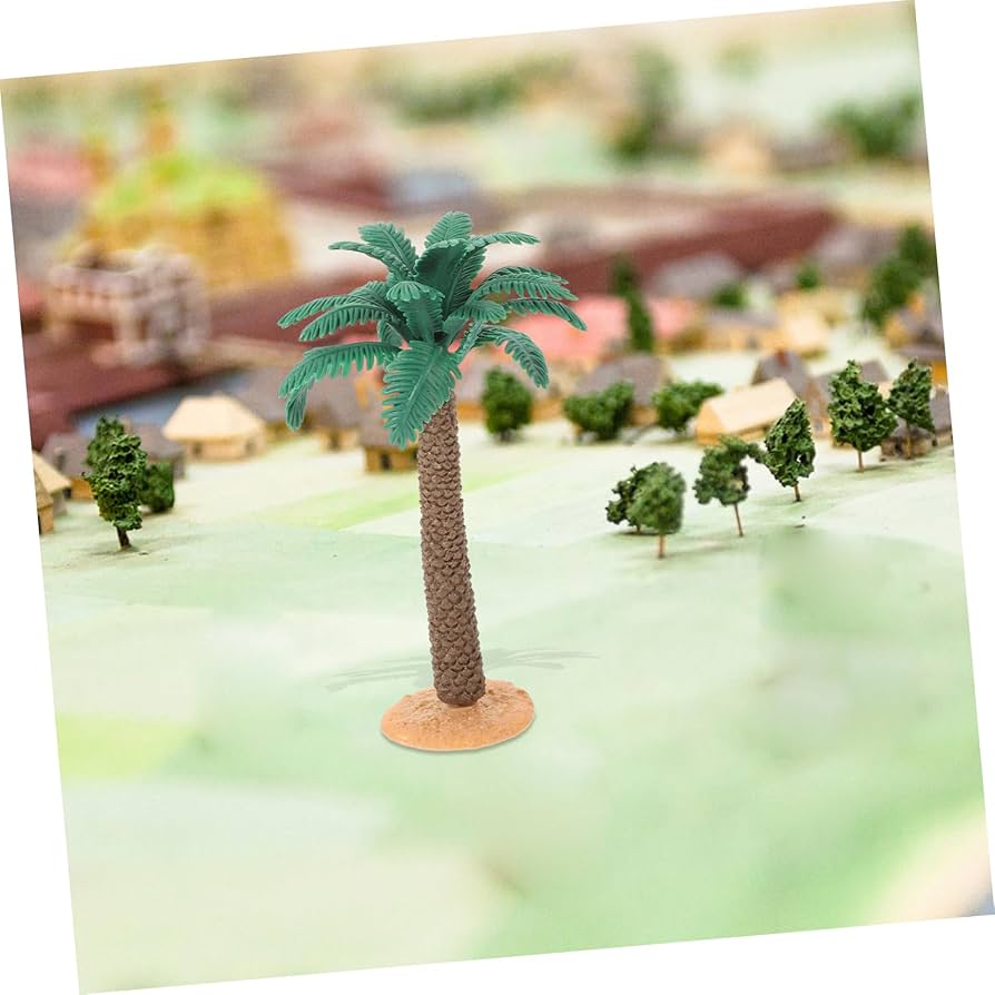 Amazon.com: Cabilock 2pcs Miniature Palm Tree Models