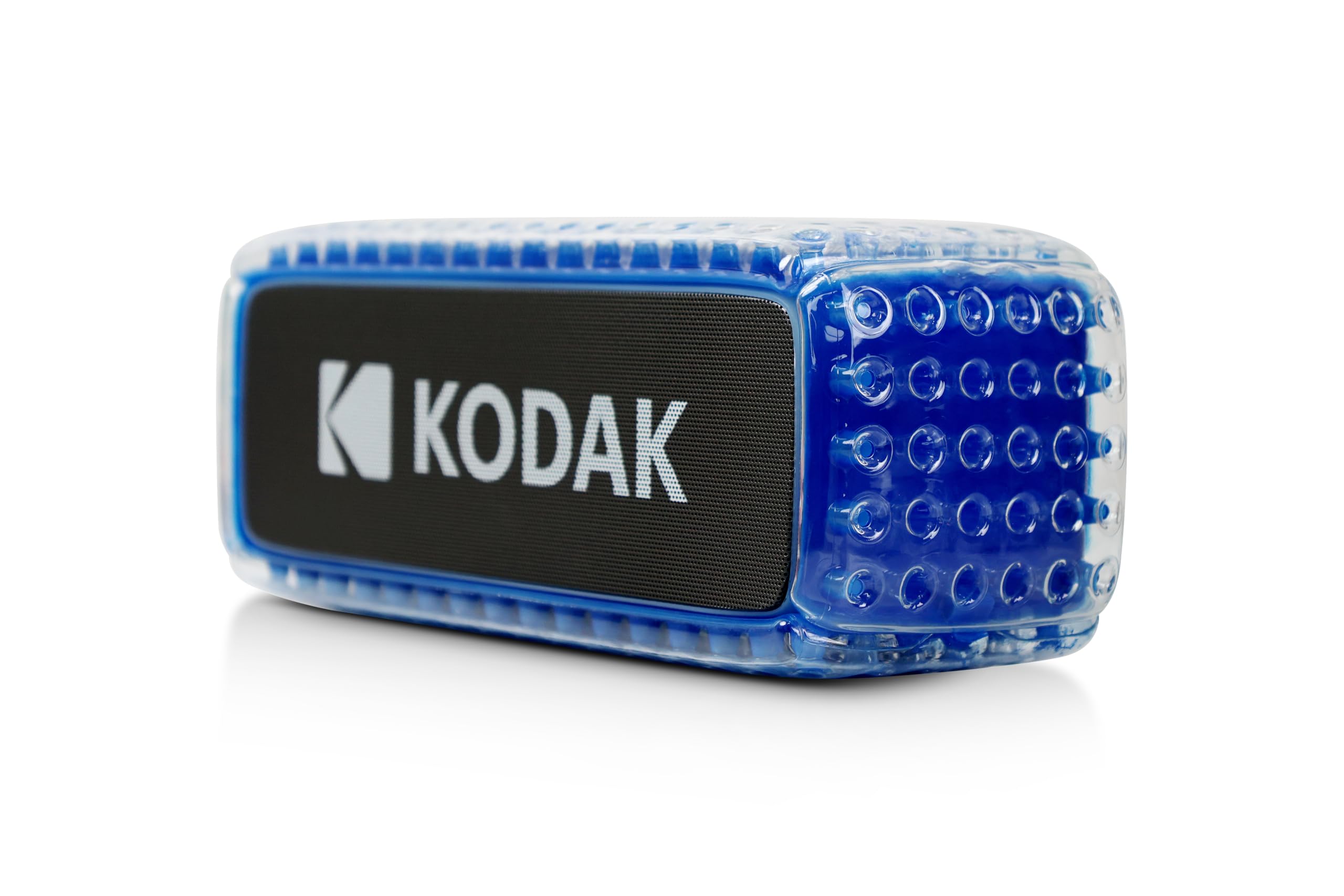 Kodak - Altavoz Bluetooth impermeable IPX6, sonido potente de 8 W, iluminación RGB, duración de 5 horas, conexión Bluetooth V5.0 - Azul