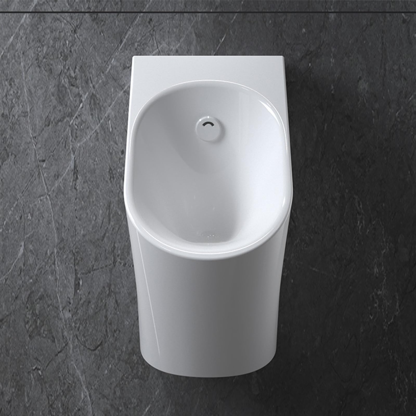 Pisuar bezdotykowy montowany na ścianie - automatyczny czujnik komercyjny pisuar do męskiej łazienki - porcelanowy design