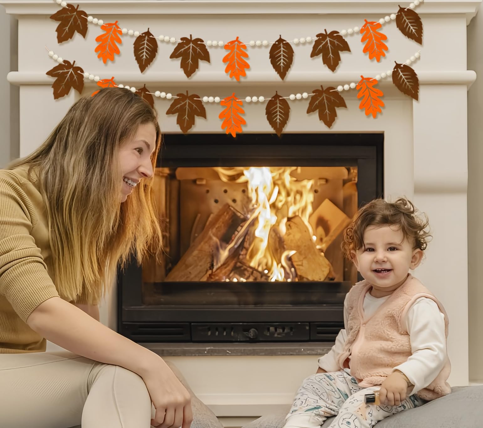 10x Acryl Herbstblätter Deko - Ahornblatt Ornamente Zum Aufhängen Für Fenster
