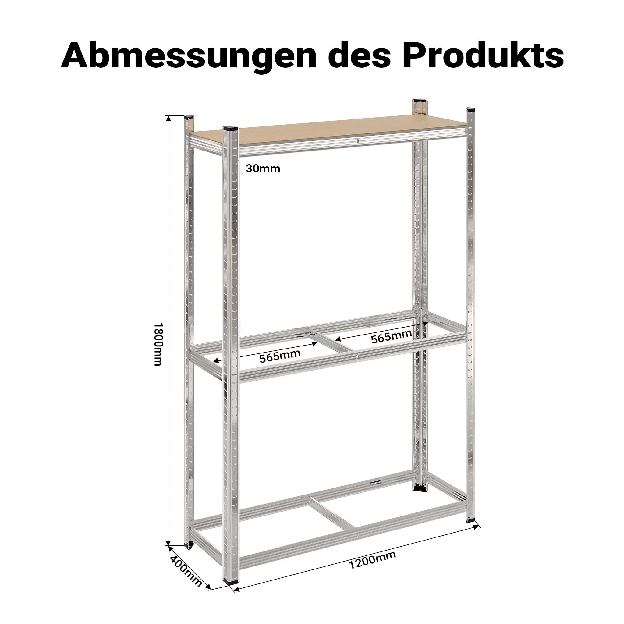 Wiltec Reifenregal – 180 x 120 x 40 cm – bis 795 kg – für 8 Reifen – aus Stahl – Werkstattregal Lagerregal Reifenständer Schwerlastregal