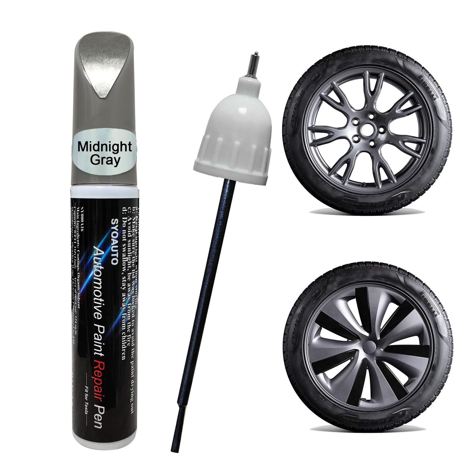 Photo 1 of SYOAUTO Midnight Gray Rim Touch Up Paint Pen