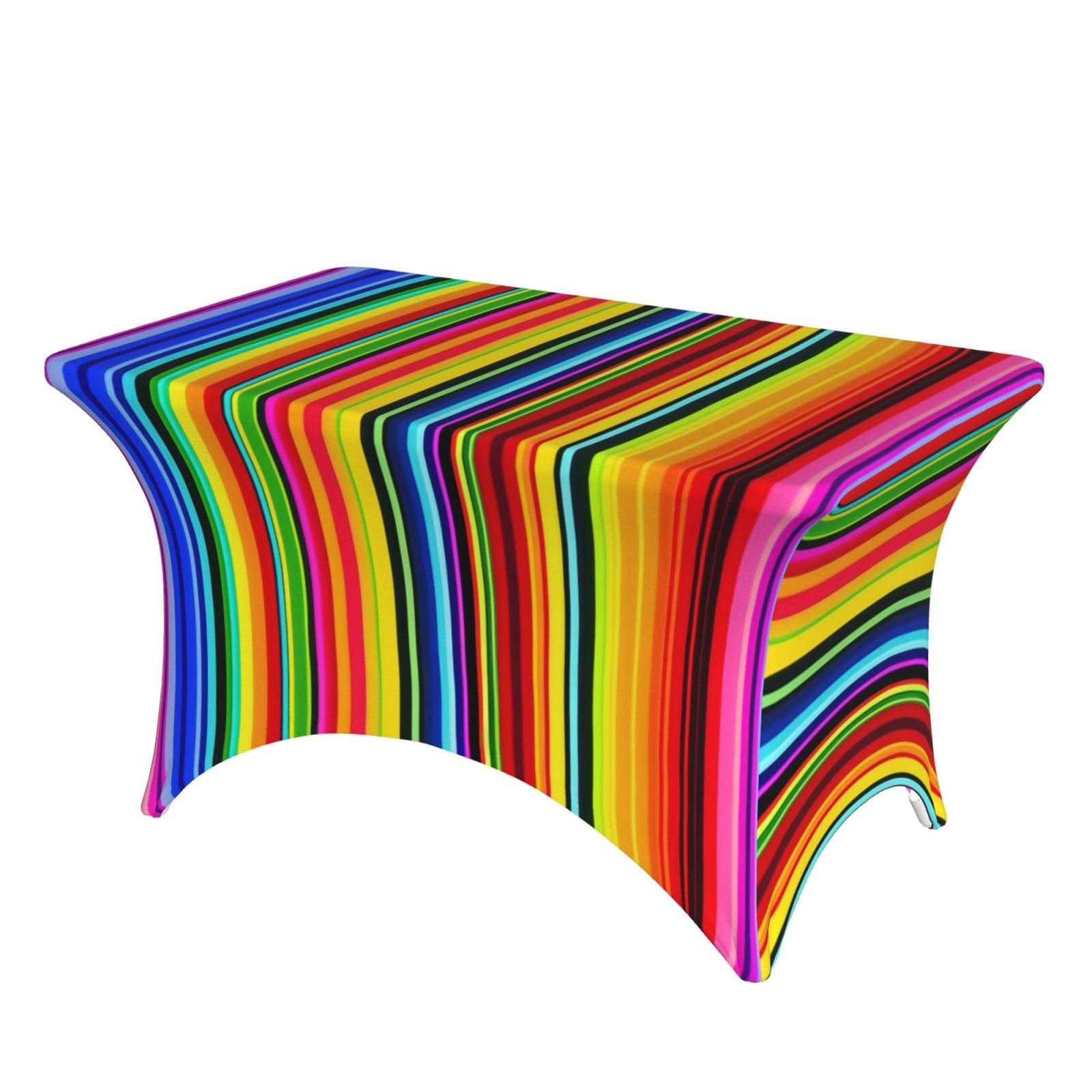 Nappe à rayures mexicaines pour fête et banquet au salon ou au jardin