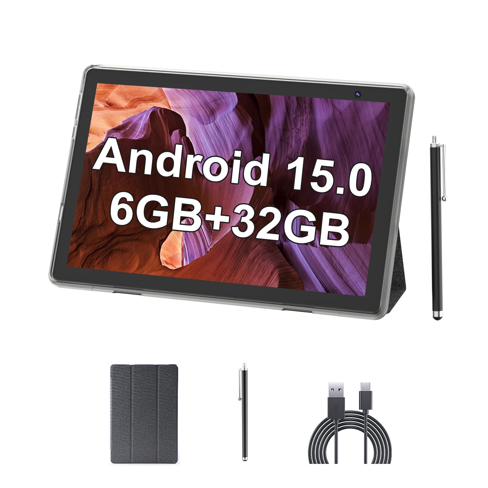 Amazon.com : Android 15 Tablet 10 inch Tablets with Case and