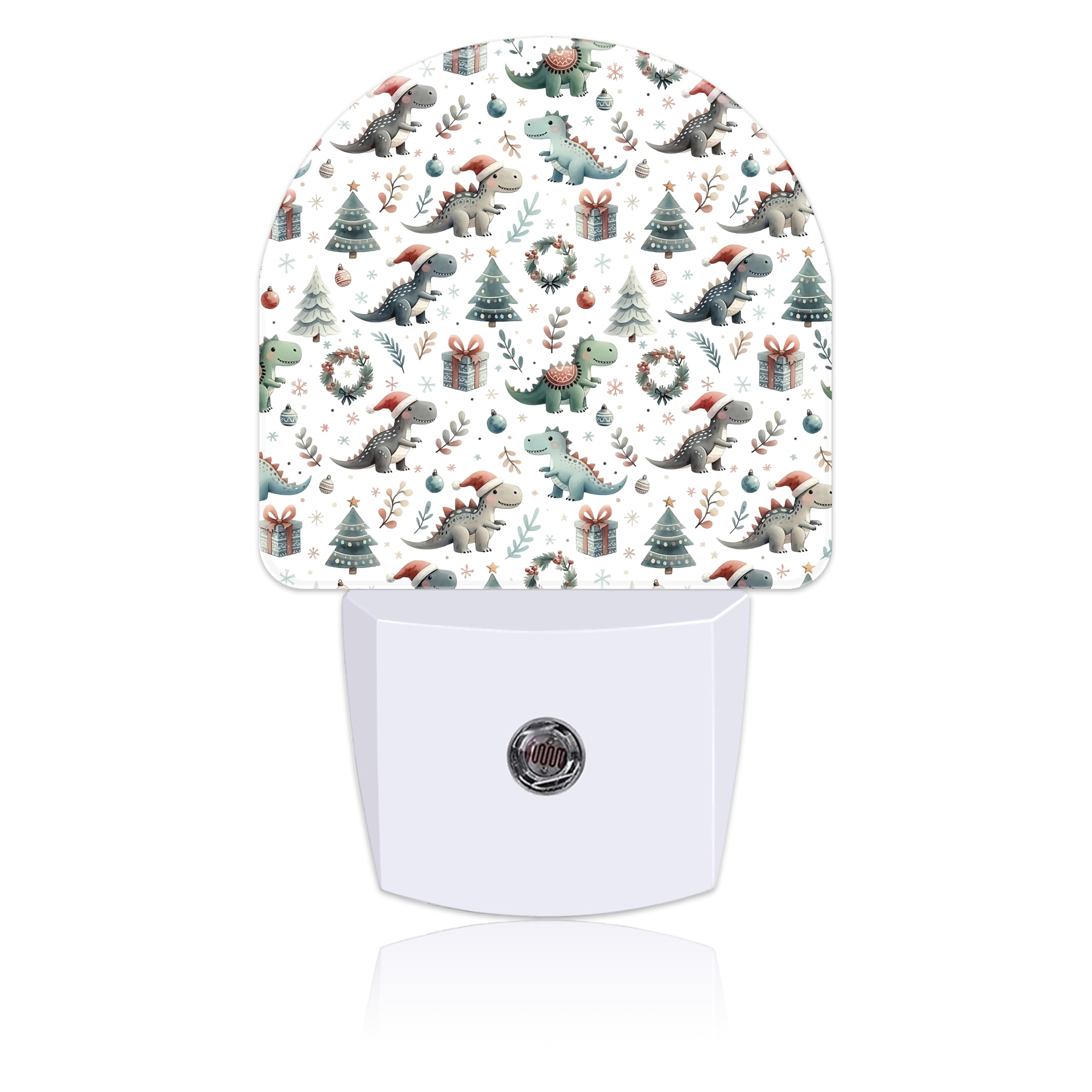 Night Light for Kids Girls Boys, Christmas Festive Cute Dinosaur LED Night Light Plug into Wall with Dusk to Dawn Sensor for Room Decor, Hallway, Kitchen, Bathroom, Nursery, Stairs