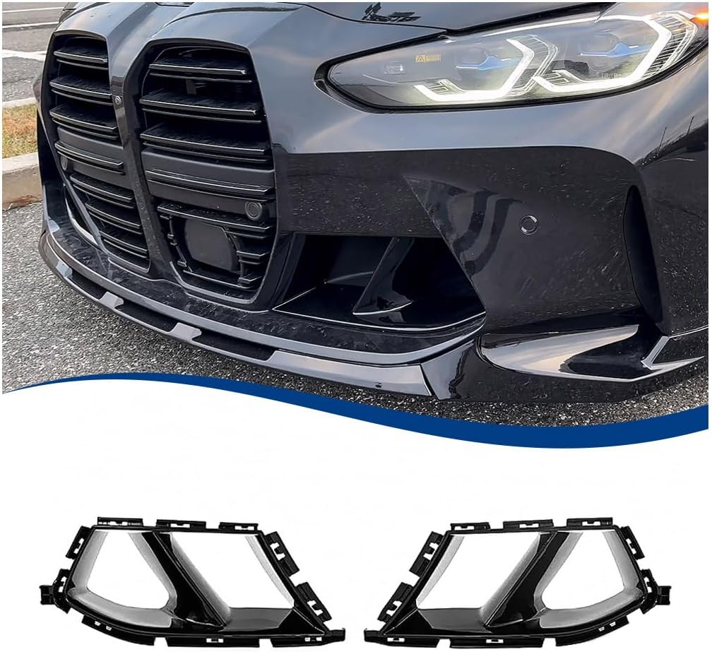 Front Bumper Air Duct Compatible with 2021-2026 M3 M4 model Splitter MP-Style ABS (G80 G82 G83, Gloss-Black)