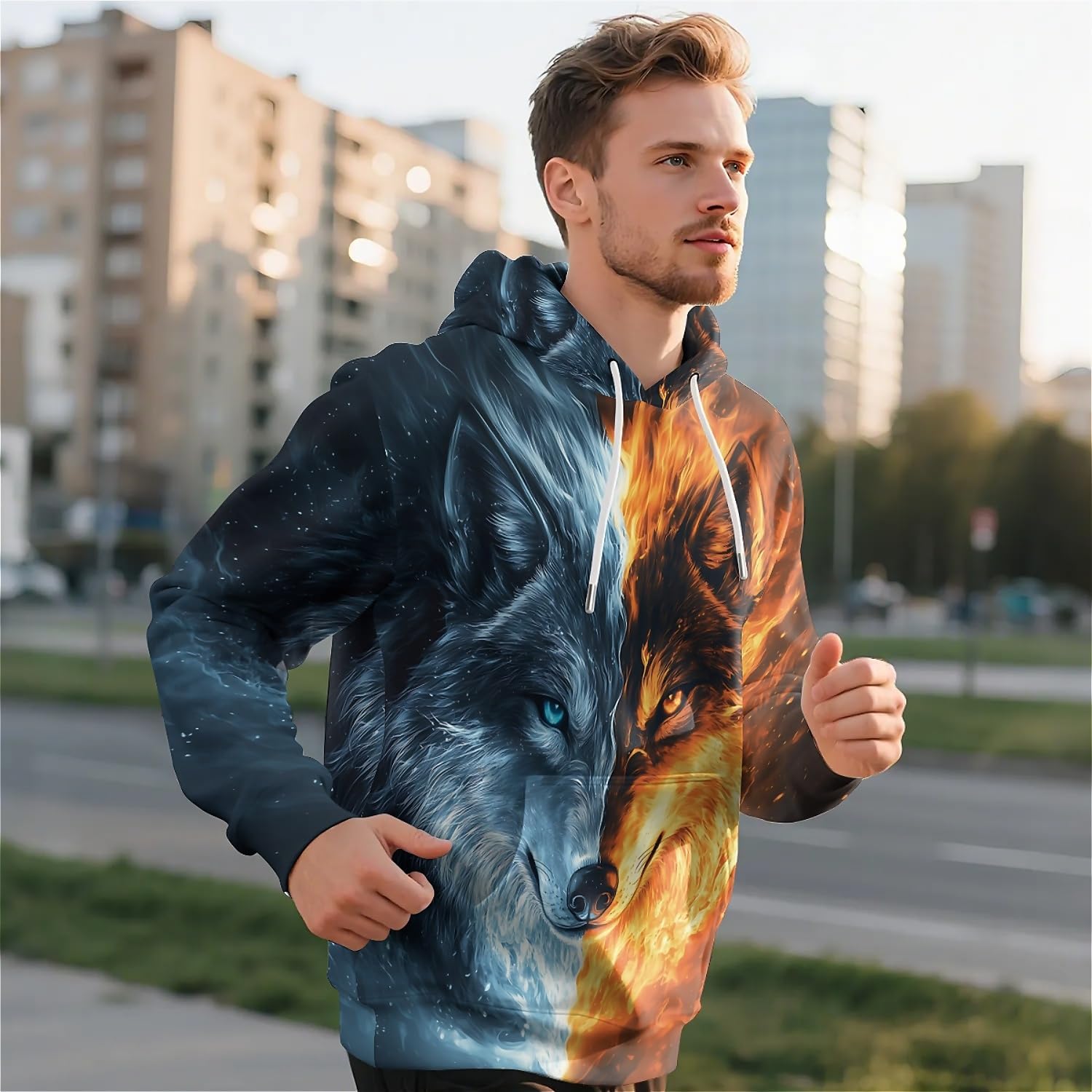 Unisex Hoodies, 3D Print Hoodie Graphic Pullover Hooded Sweatshirt Novelty Hoodies for Men, Women, Teen Boy - Image 6