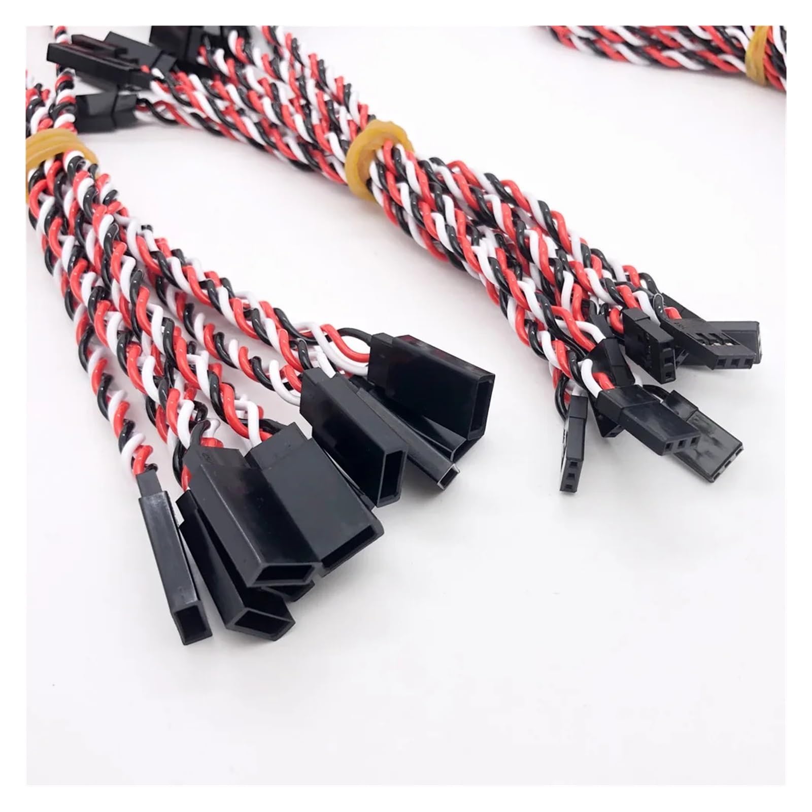 Servo-Verlängerungskabel, 60-adriges 3-poliges Steckverbinderkabel mit Buchse und Stecker(10PCS J-500MM)