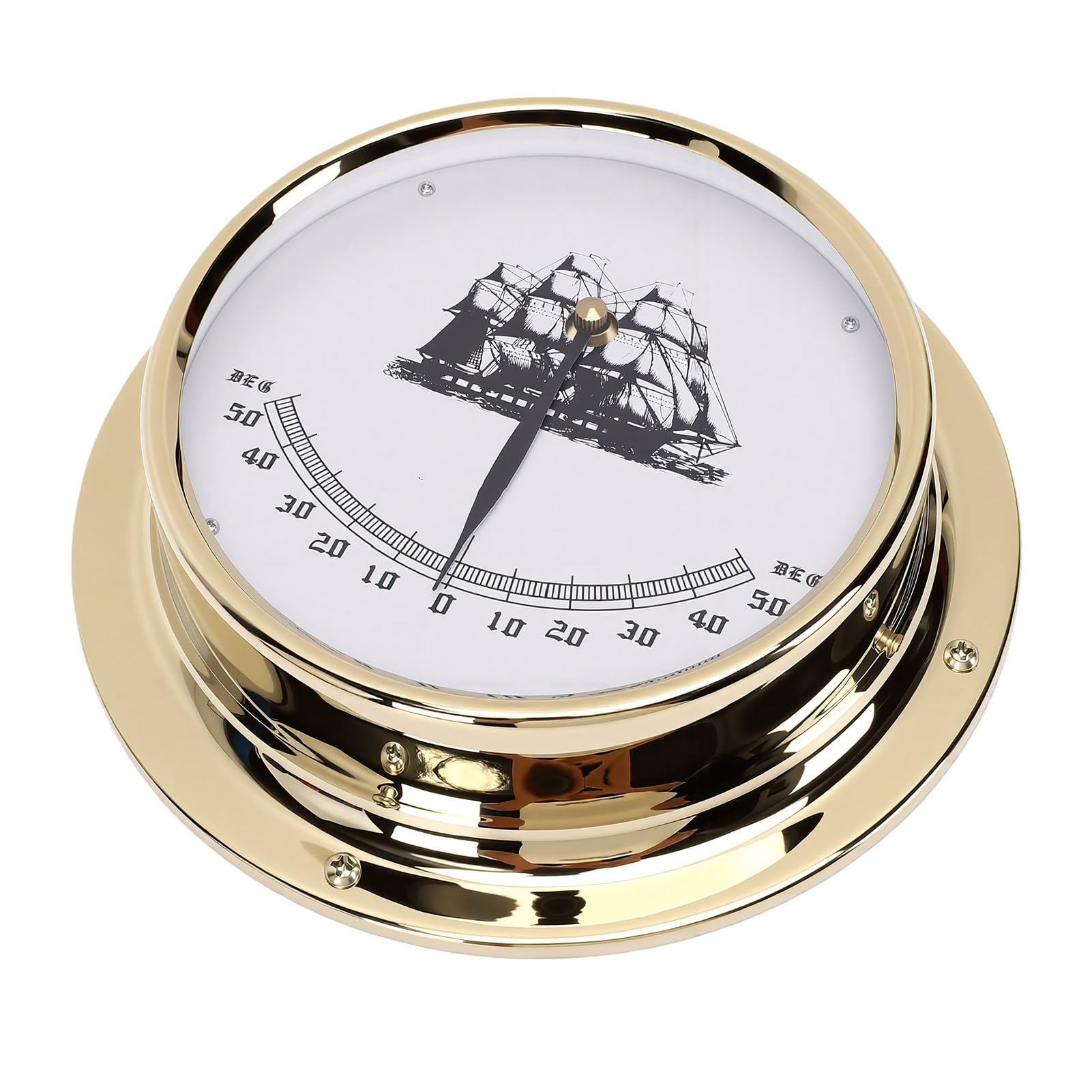 Sorandy Clinómetro Marino con Diseño de Reloj para Barcos