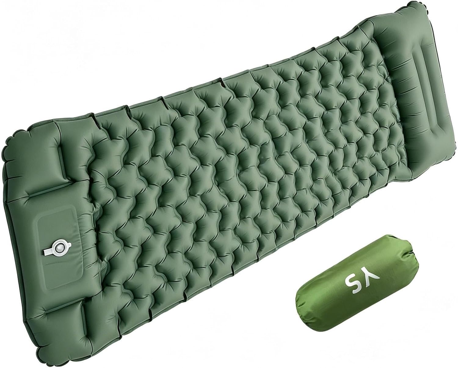Inflatable Sleeping Pad | Compact Air Mat,Camping Built-in Pump Self Inflating Sleeping Pad | for Kids Adults Guest Tent Floor Travel Outdoor Hiking