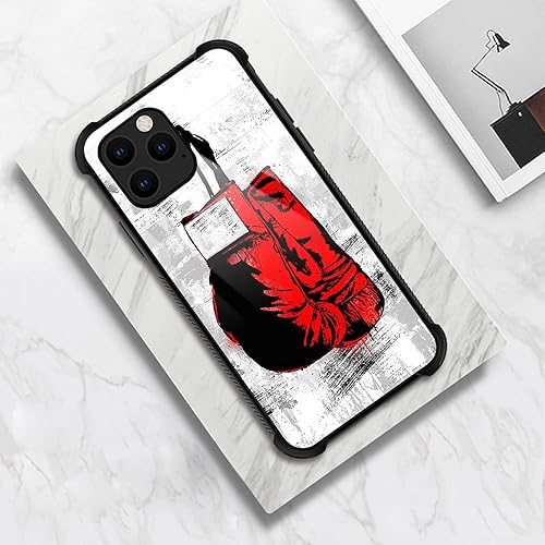 Miniatura 6 de CARLOCA Funda compatible con iPhone 13 Pro, guantes de boxeo, diseño gráfico de identidad, a prueba de golpes, antiarañazos, de acrílico duro para