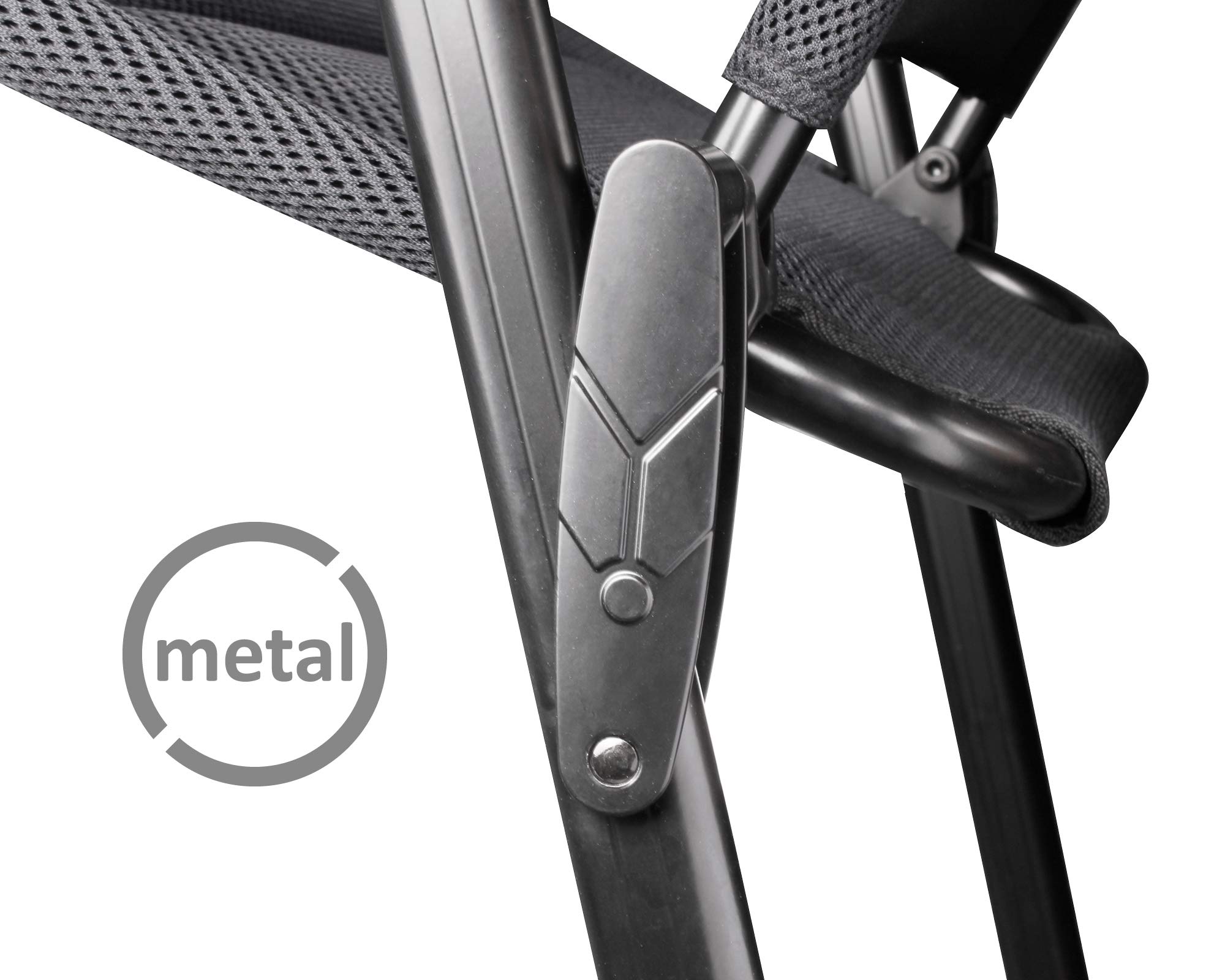 Brunner Aravel 3D Ergonomiczne krzesło kempingowe, L, Czarny