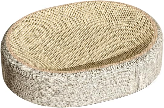 Cat Scratcher - Scratch Board with Sisal Woven Bed | Kitten Cardboard Scratchers for Claws Grinding, Gym Rest, Bedroom, Floor, Corner, Living Room, Window, Outdoor Camping, Furniture Protector,