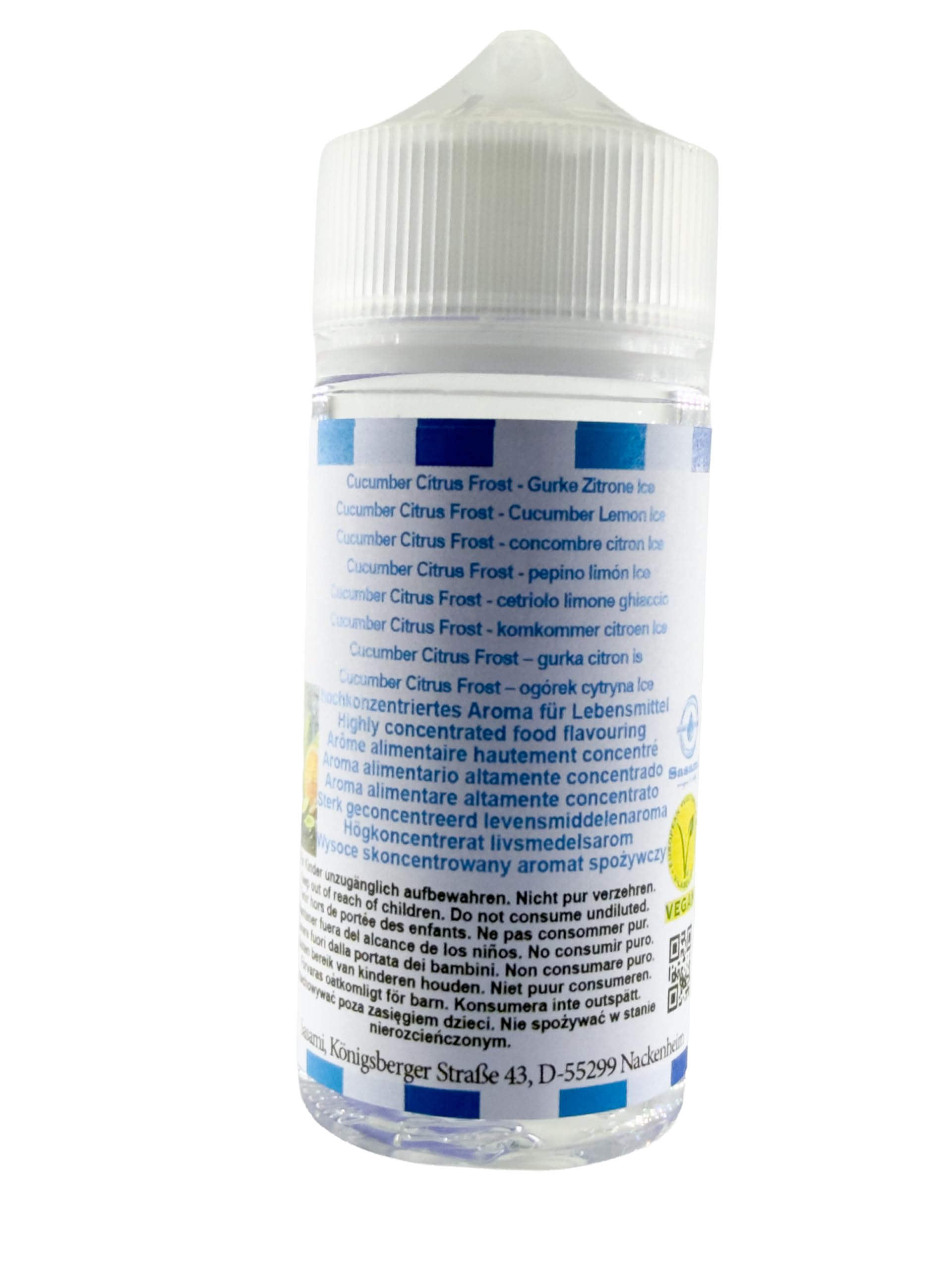 Cucumber Citrus Frost - Gurke Zitrone Ice Aroma Konzentrat - Vegan - Sasami - 100ml
