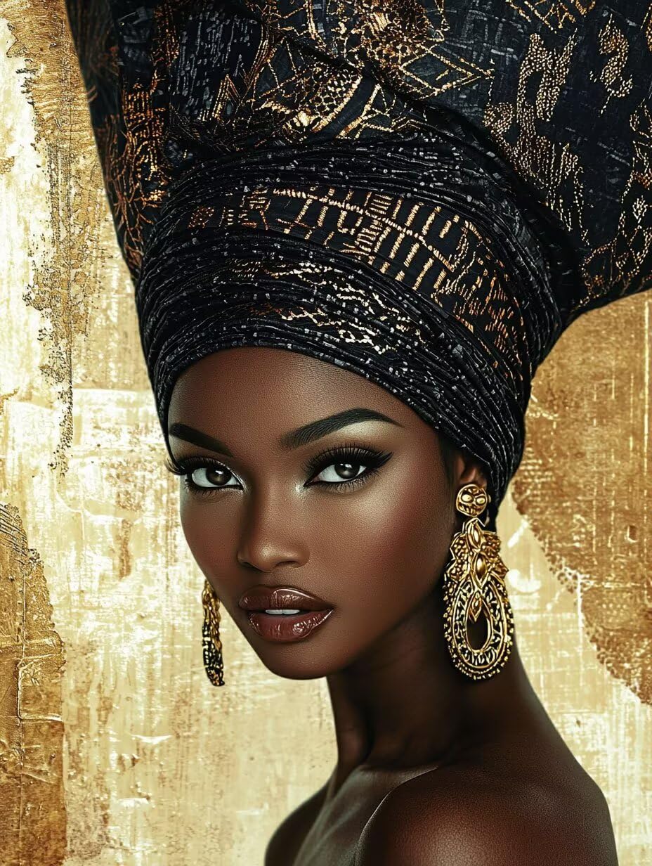 WEISHIWE Donna nera Dipingere con i Numeri per Adulti, 70x90cm a-338 | Paint by Numbers Kit con Pennelli e Acrilico Pigmento, Fai da te Olio La Pittura di Numeri Kit, Decora la Casa, senza Cornice
