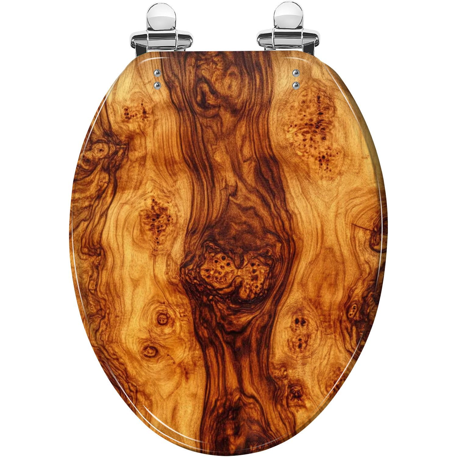 Sedile WC allungato con chiusura ammortizzata per bagno