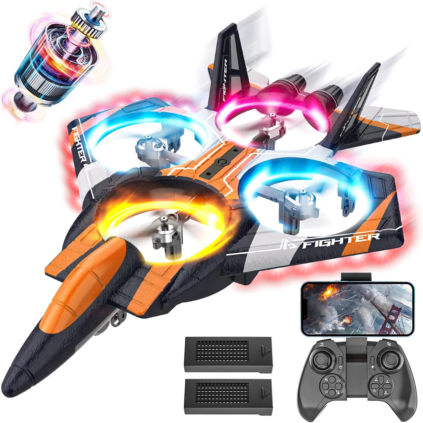 BEZGAR RC Plane with Camera and 6-Axis Gyro
