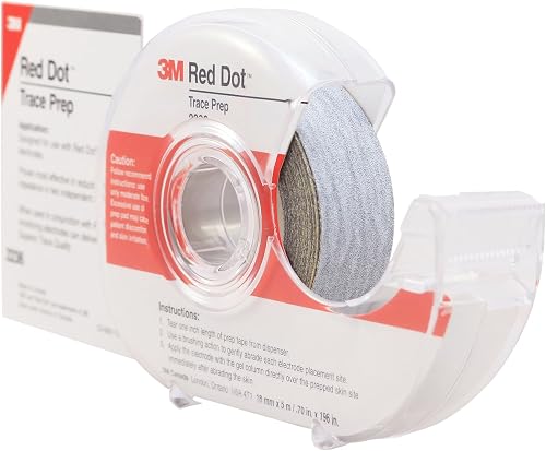 3M Red Dot Trace Skin Prep, Roll with Dispenser, 3/4" x 196"
