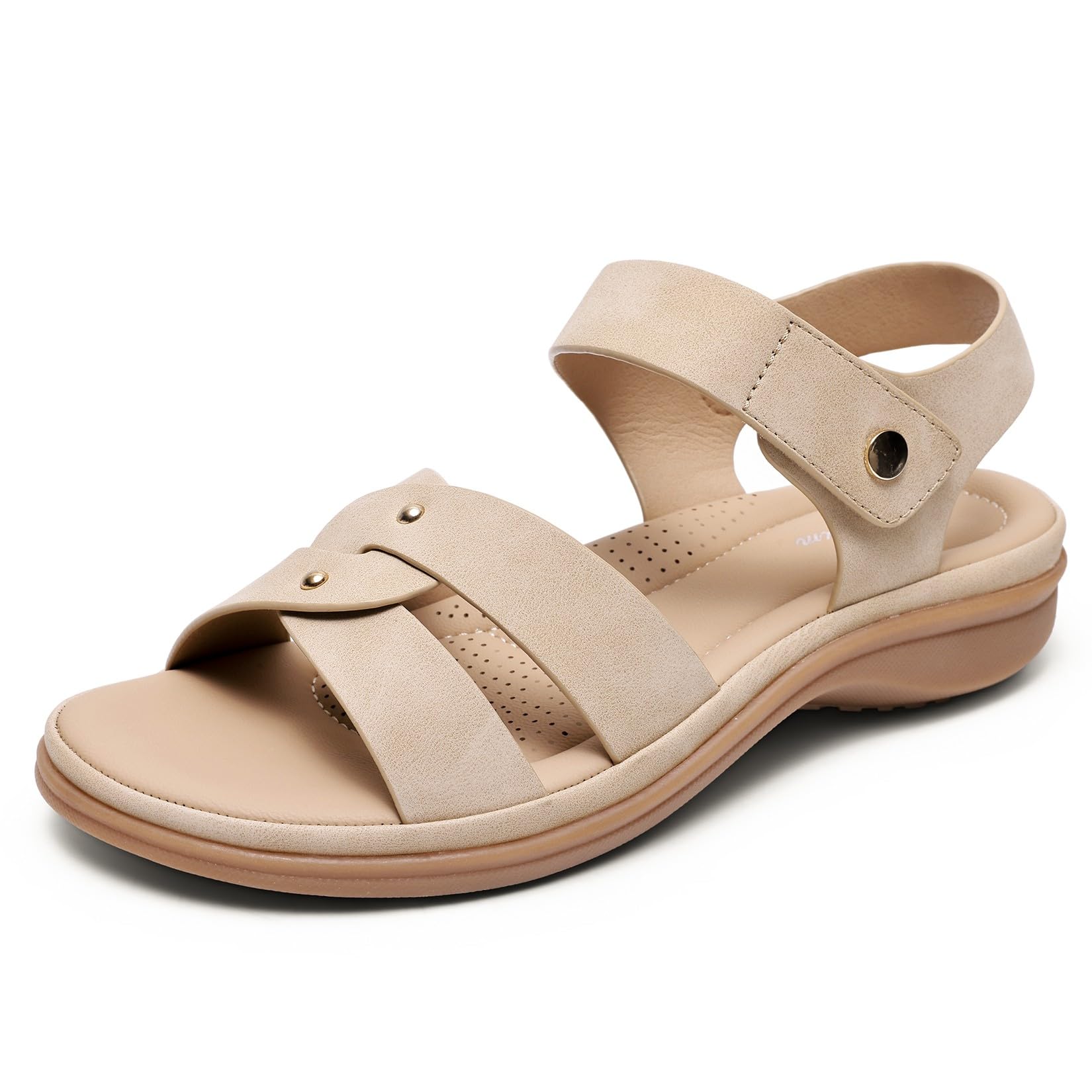 Littleplum Damen Sandalen Arch Support Sandale Riemen Design Stilvolle Sommer Sandalen