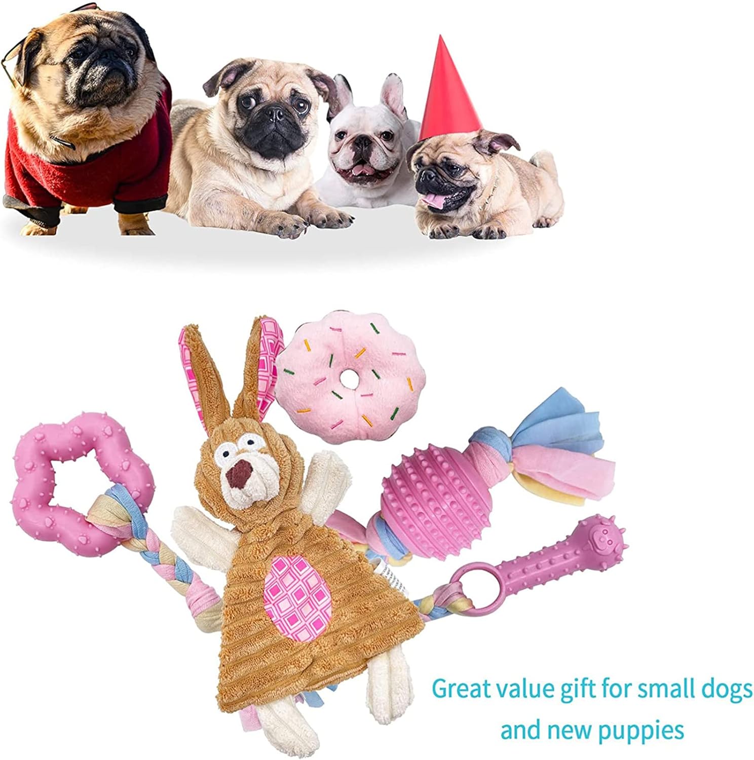 Juguetes para cachorros paquete de juguetes para masticar perros