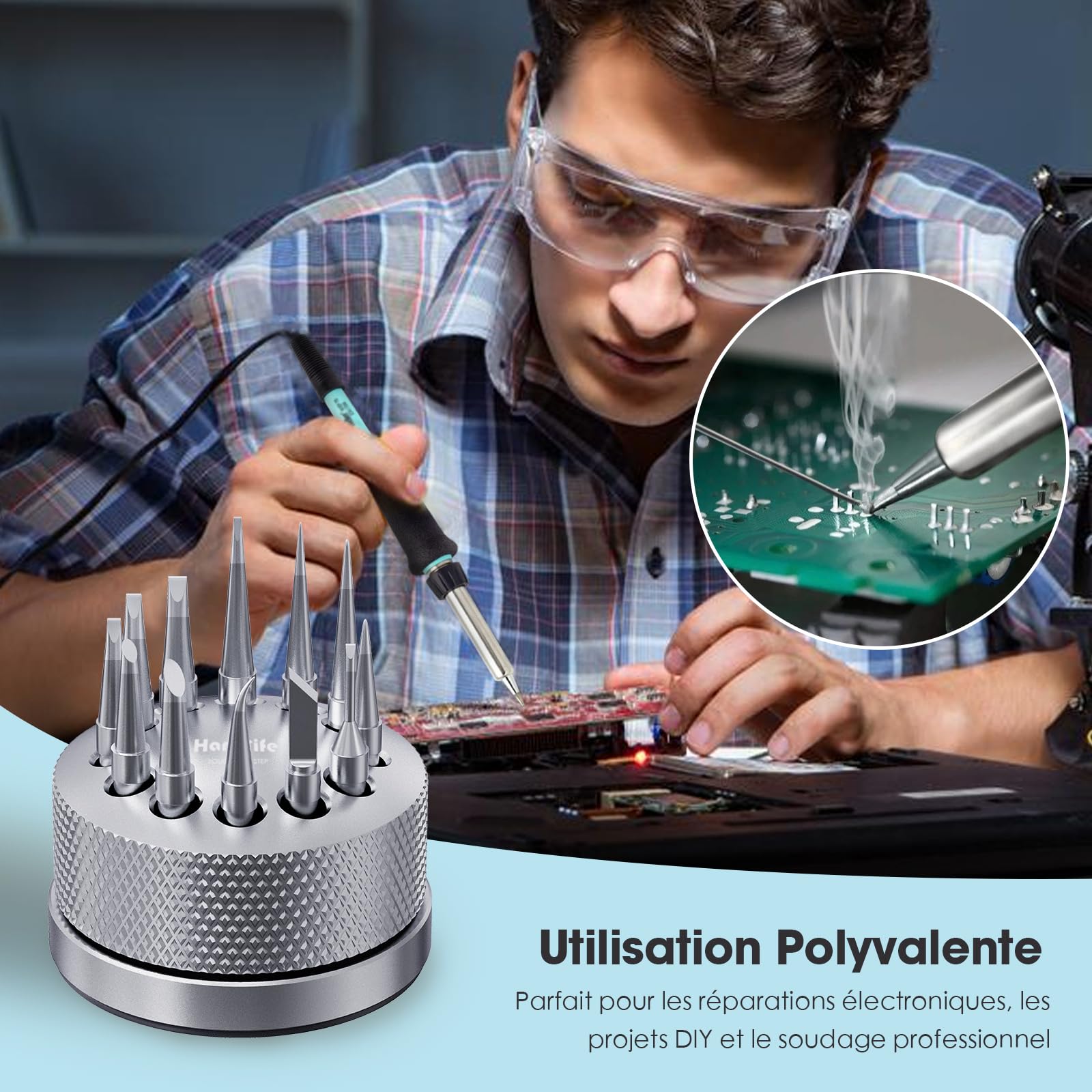 HANGLIFE ET Pointes Fer à Souder pour Weller WE1010NA WE1010EDU WES51/50 WESD51 WCC101 PES51/50 WEP70 LR21 et Stations à Souder/de Fer à Souder – Pointes de Rechange pour Équipements de Soudage Weller