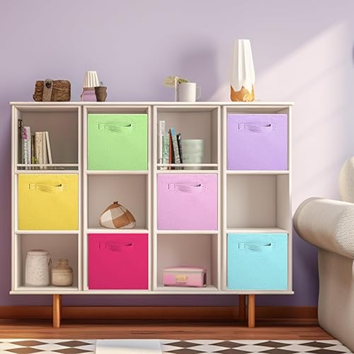 Miniatura 202 de ShellKingdom Contenedores de almacenamiento, cubos de almacenamiento plegables de tela y cajón organizador de almacenamiento de tela para armario