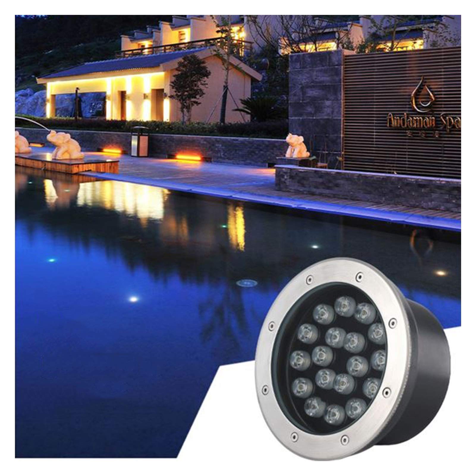 Éclairage sous-marin paysage et fontaine spot LED encastrable piscine étanche
