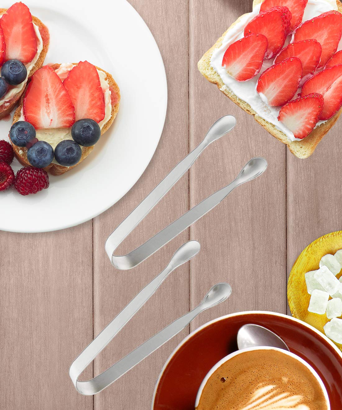 SOLEADER Mini Serving Tongs, Small Serving Utensils for Catering