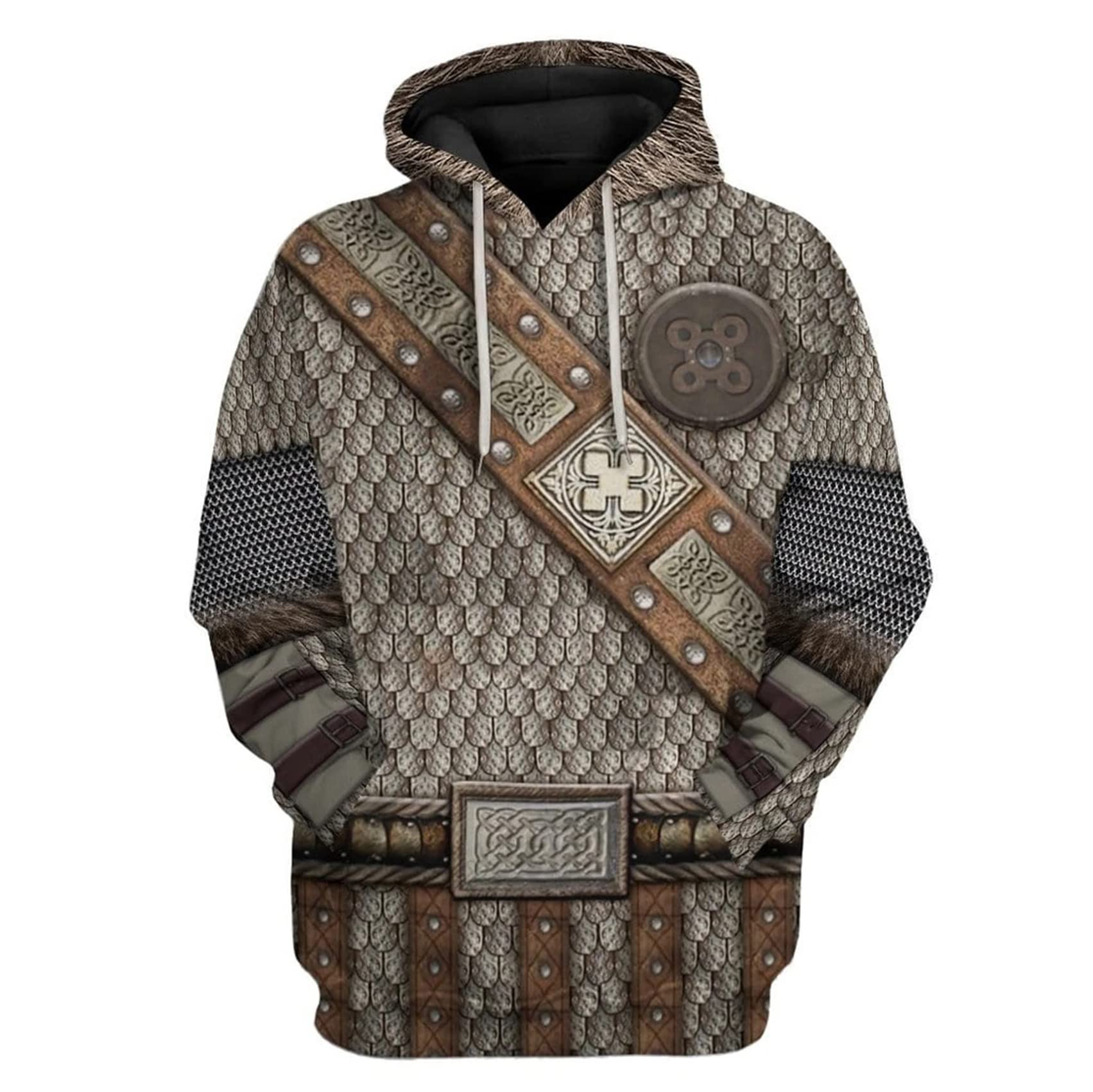 Uyecos Historical Hoodie Revolutionary War Uniform Top