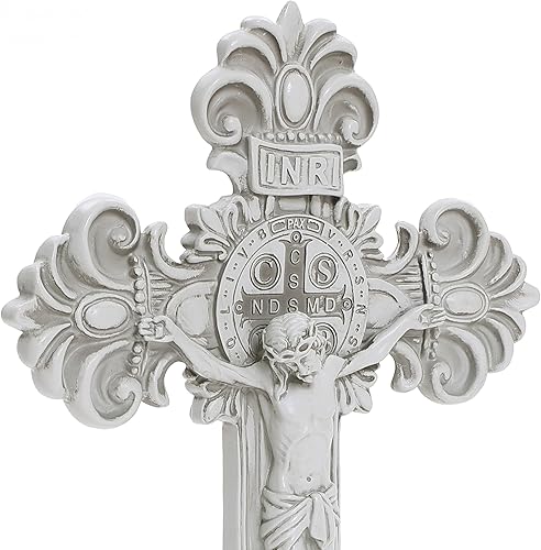 Miniatura 13 de LuxenHome - Estatua de Virgen María para exteriores, estatua religiosa de jardín de 30 pulgadas, estatua de la bendita madre al aire libre, estatuas