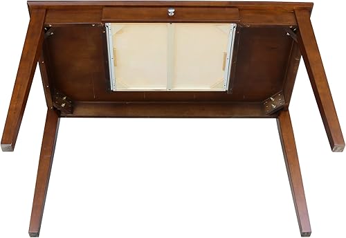 Miniatura 10 de IC International Concepts, Escritorio con cajón, madera maciza, parawood real, 48 pulgadas de ancho x 26 pulgadas de profundidad x 30 pulgadas de