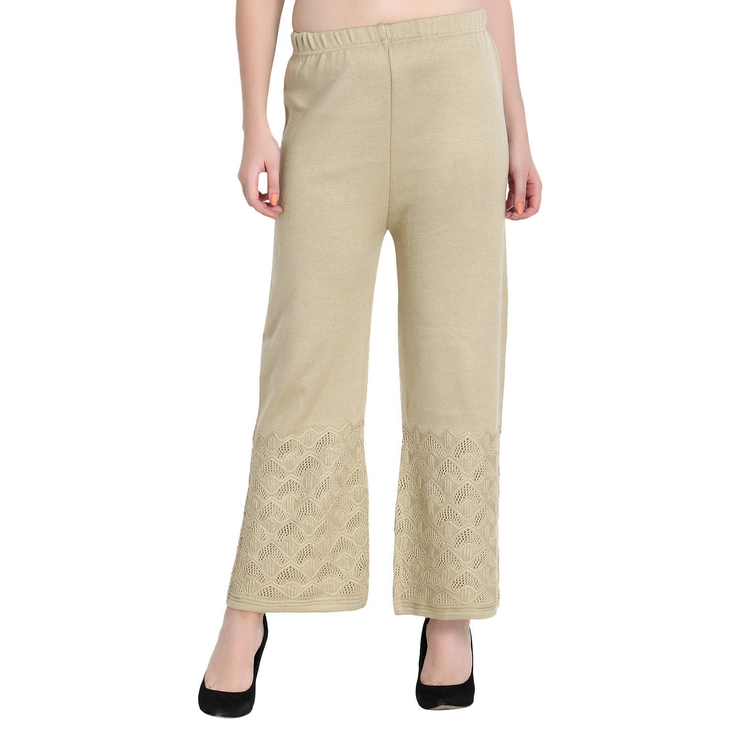 trifon Women's Loose Fit Wool Palazzo-picture-54