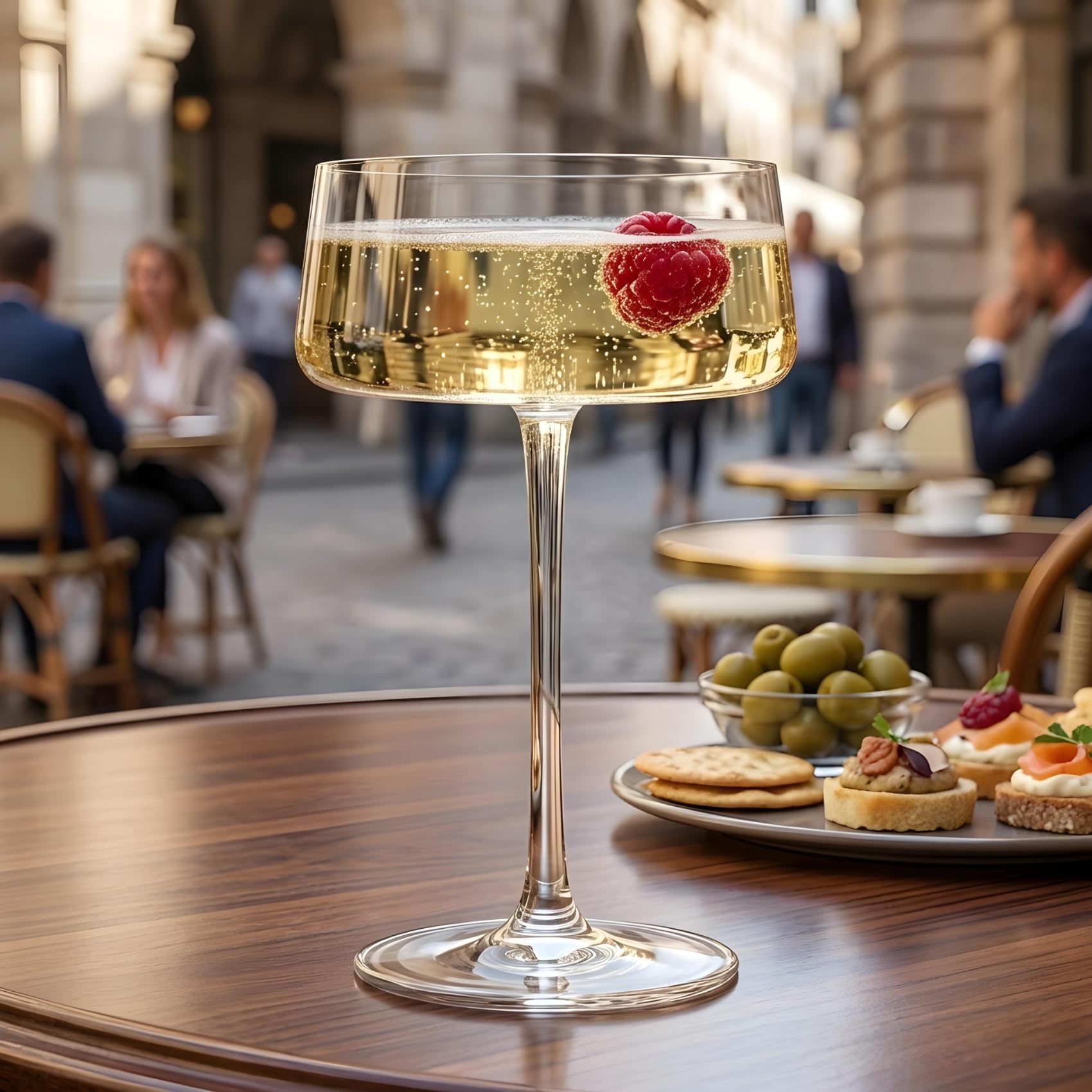Bicchieri Martini, 4pz, 23cl, in cristallo, resistente, Espresso, Cocktail