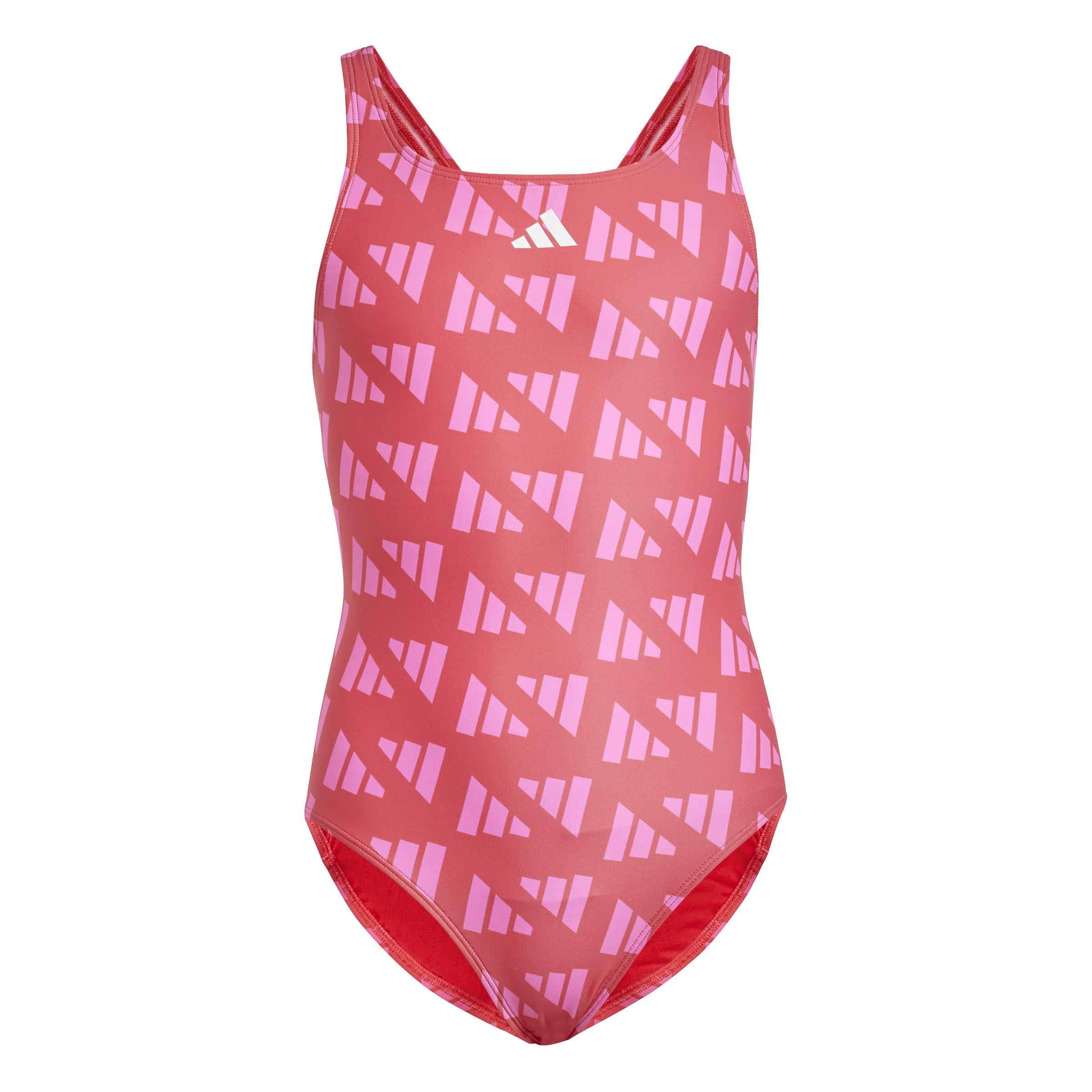 Adidas Mädchen Logo Graphic V-Back Swimsuit Kids Badeanzug (1er Pack)