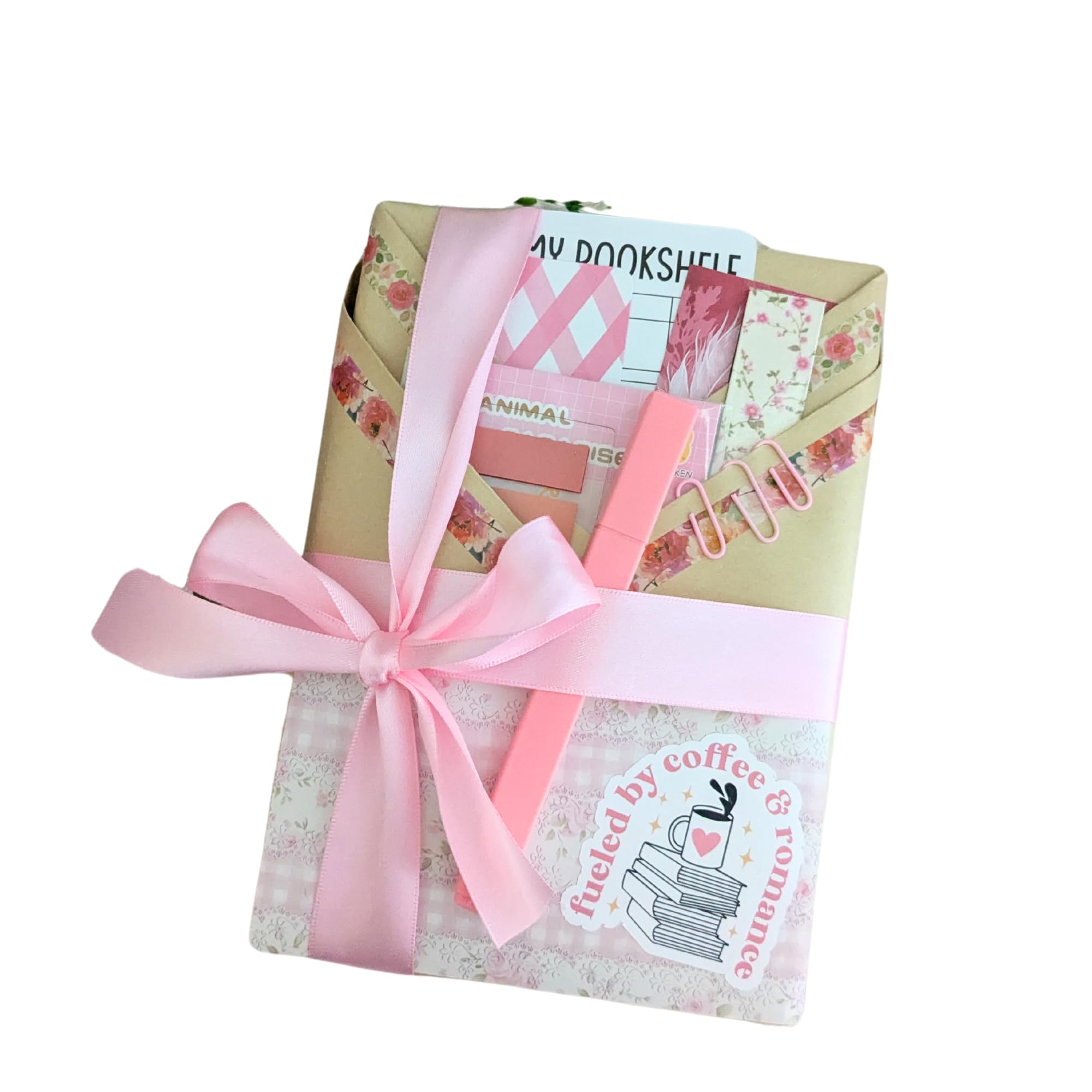 Romance Book Box Gift for Teen Girls, Blind Date with A Book Gift for Tween Girl Bookworms, Blind Book Bundle with Bookmarks and Self Care Items