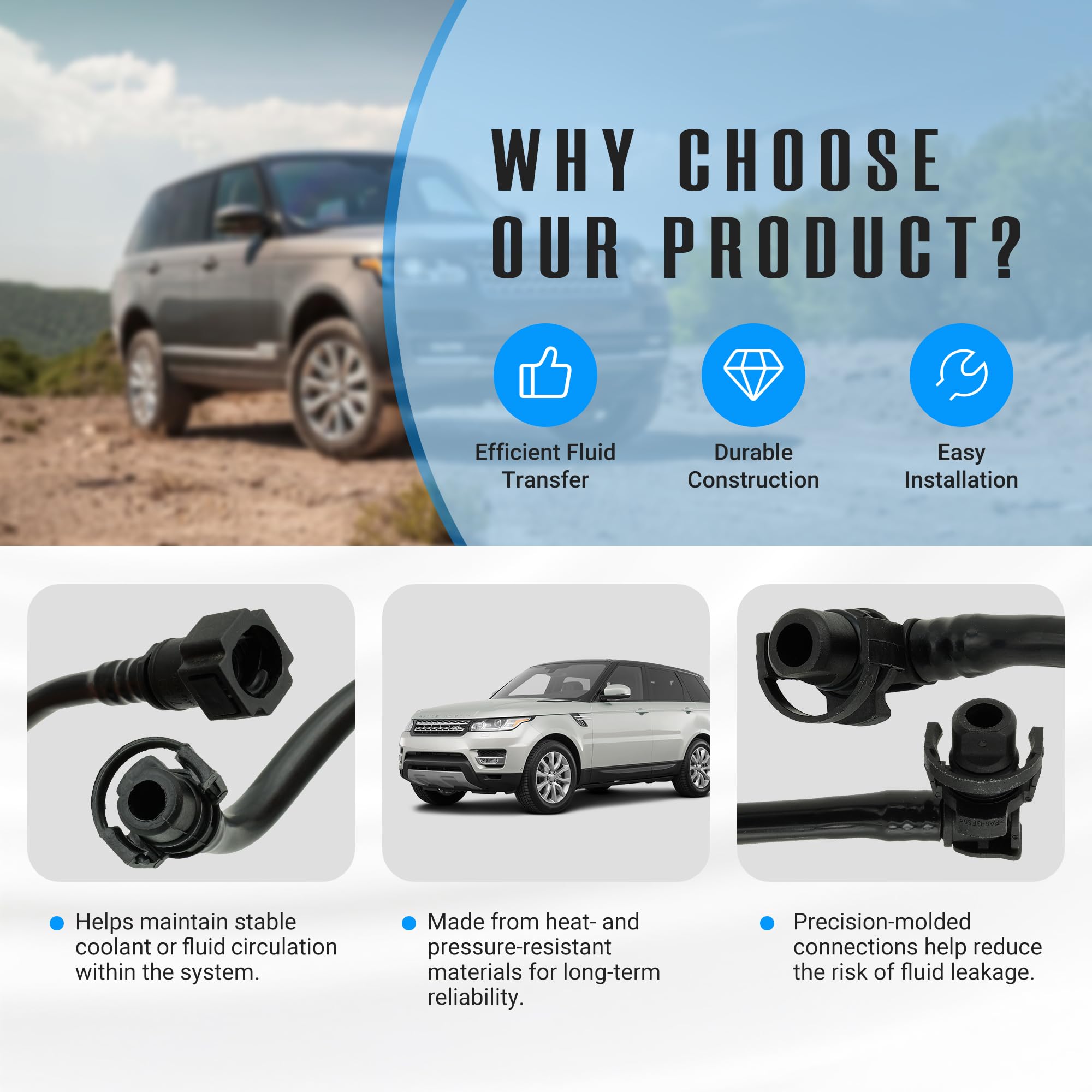 Manguera De Sangrado Depósito Expansión Para Land Rover Defender Discovery 300tdi