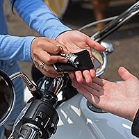 Vista 8 de Guardian Bell Tortuga Marina Campana de Buena Suerte con Llavero y Bolsa de Regalo de Terciopelo Negro Campana para Motocicleta Peltre Libre