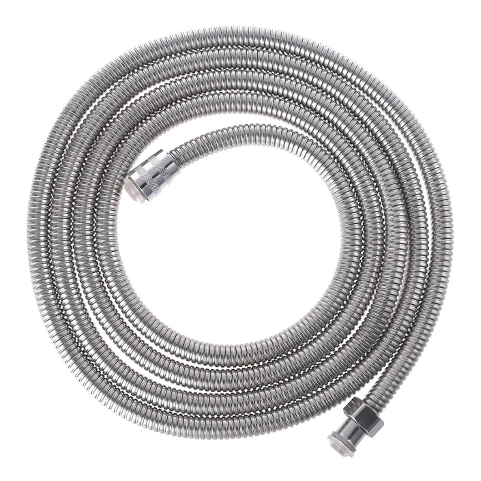 Tubing & Hoses Replacement Shower Hose, PVC Flexible Multicolor Multiple Sizes Bathroom Water Extension Plumbing Pipe Pulling Tube(Sliver)