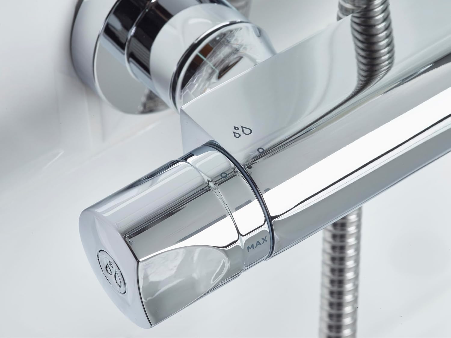 Bristan Artisan Thermostatic Shower Mixer Bar Valve, Scratch Resistant and Anti Scald, for All Plumbing Systems , Chrome Plated – AR2 SHXVOFF C