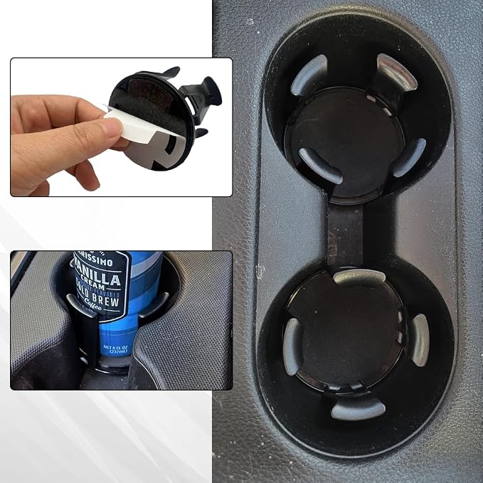 Portavasos para auto 2 piezas con abrazadera elástica miniatura 4