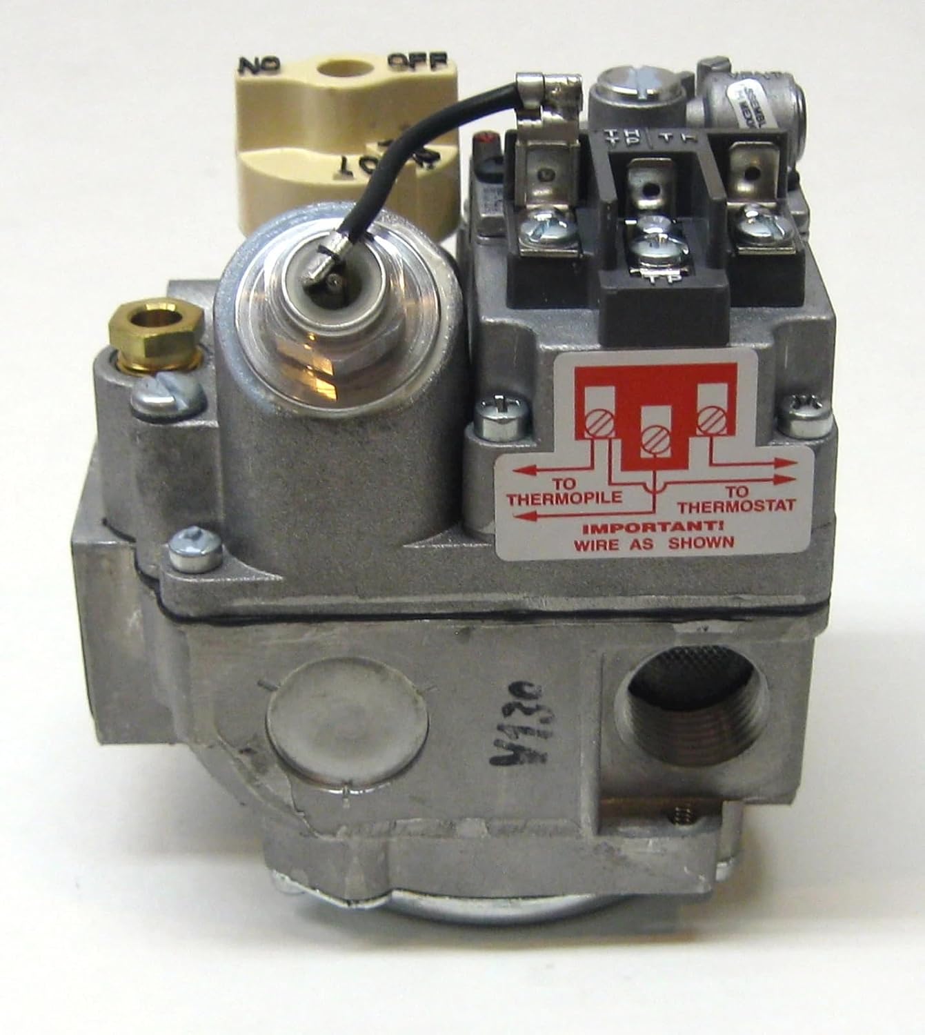 700-504 Gas Fryers Gas Valve - for Robertshaw Commercial Deep Fryers 7000BMVR 54-1009 -CombinationOven Gas Control Valve 3/4" x 1/2" Reducer Bushing Two 1/2" Pipe Plugs 250 to 750 (MV）