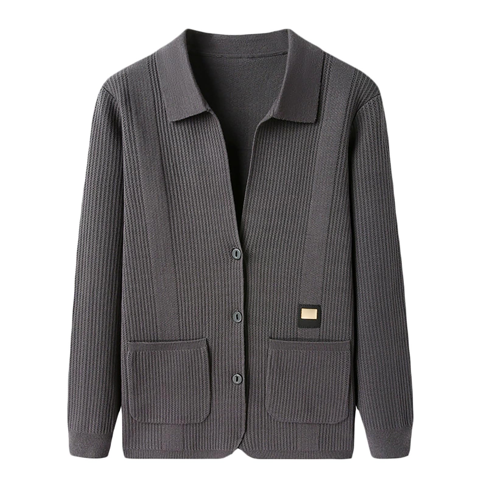 Prendas de punto con botones de estilo sofisticado y textura suave 4