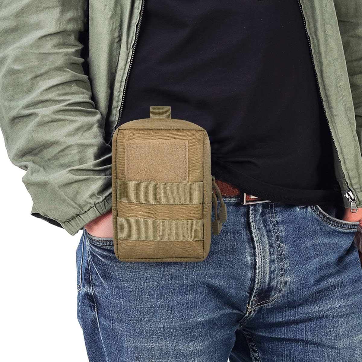 6-Pack Molle Pouch Tactical Molle Pouches Compact Utility EDC Waist Bag Pack image 4
