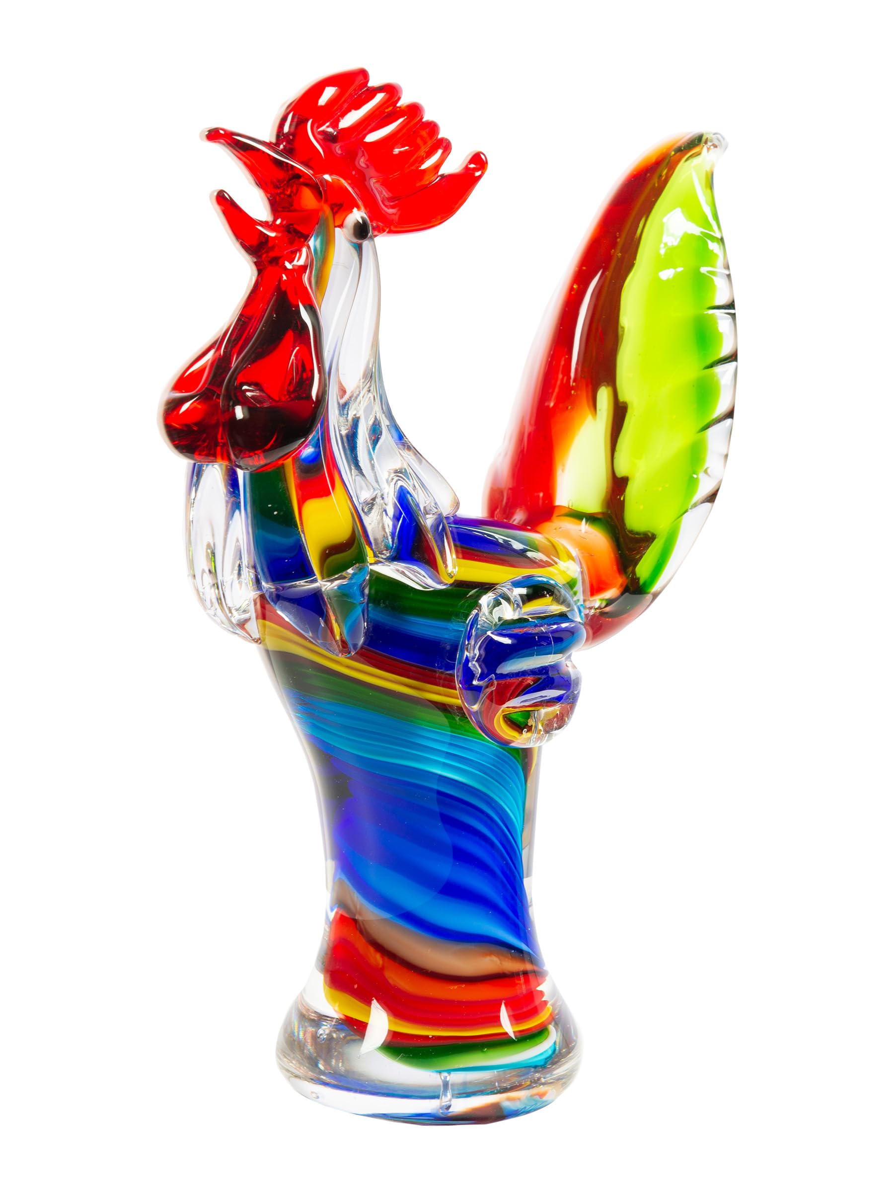 Dale Tiffany AS12102 Rooster Contempo Figurine, Multicolor