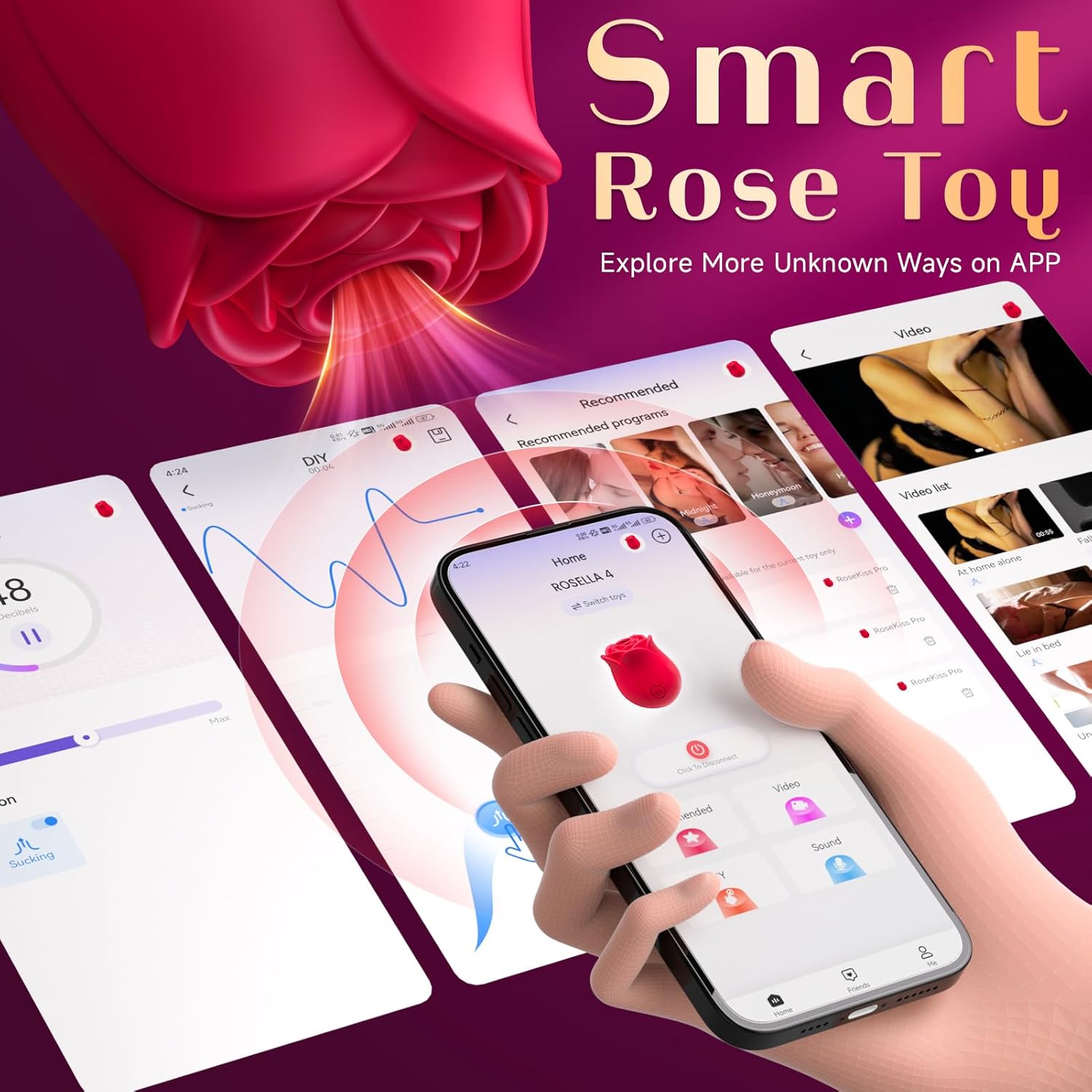 Rose Toy Women Sex Toys - BIG SHOCKED Adult Toys for Women Rose Sex Toy Clit Sucker Sucking Vibrator with 10 Suction Modes Vibrater Dildo Anal Couples Female Adult Toy Dildos Vibrators Jewelry