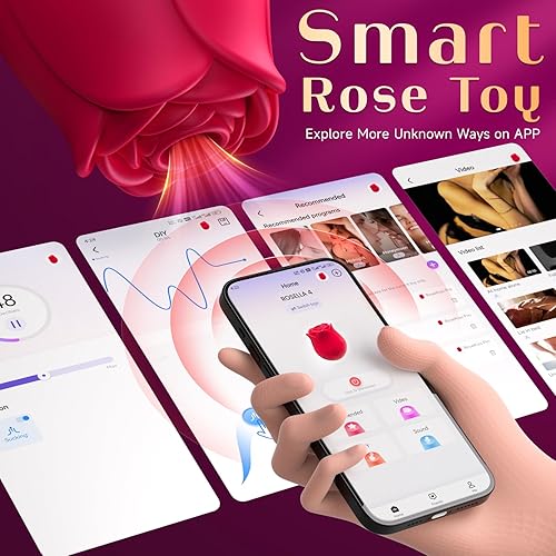 Miniatura 6 de Juguete Rosa para Mujeres Juguetes Sexuales - BIG SHOCKED Juguetes Adultos para Mujeres Juguete Sexual Rosa Succionador de Clítoris Vibrador rojo,