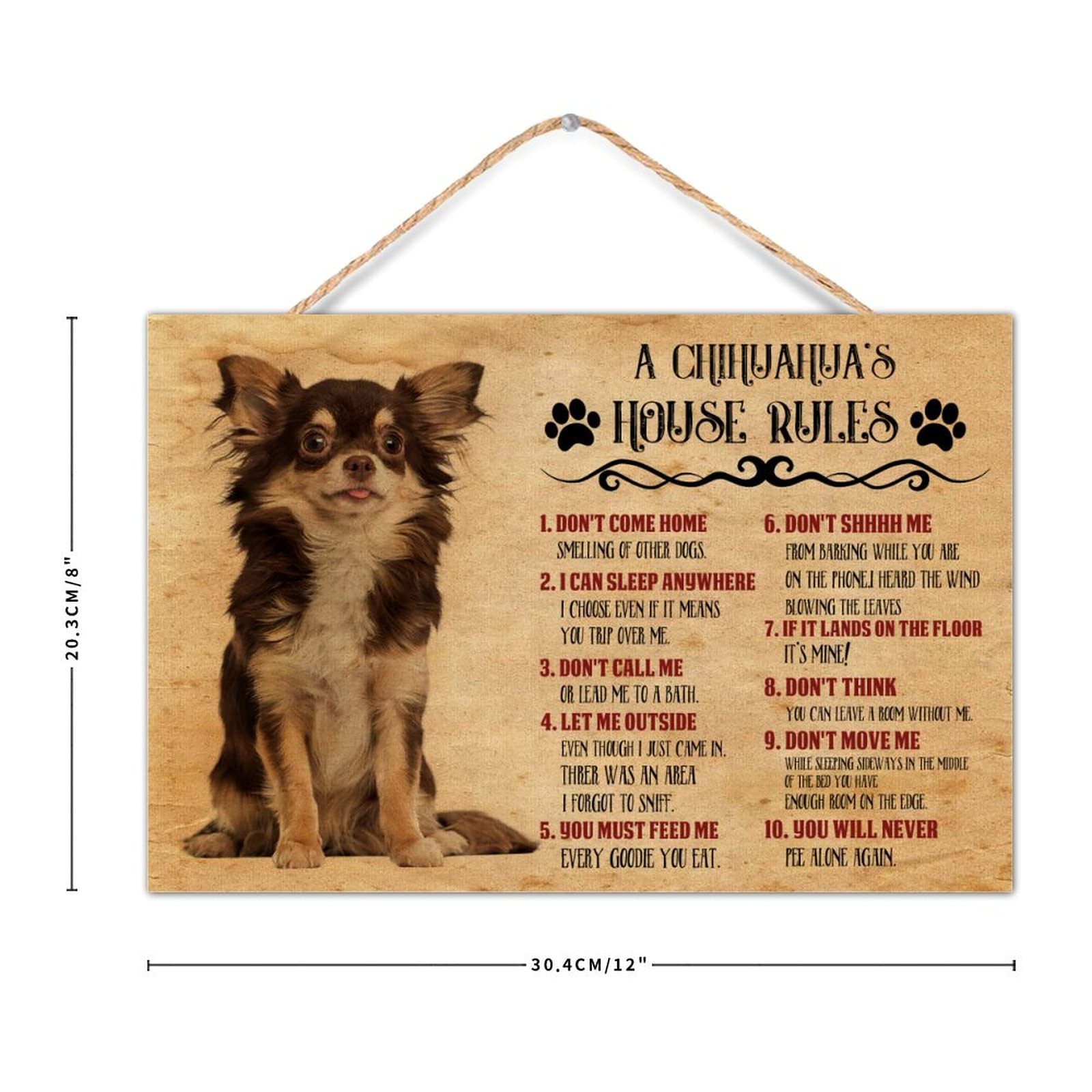 Lygond Targa Metallica Vintage ‘I Am Your Friend’ Con Chihuahua – Cartello In Alluminio 30x40 Cm Per Interni/Esterno, Arredo Originale