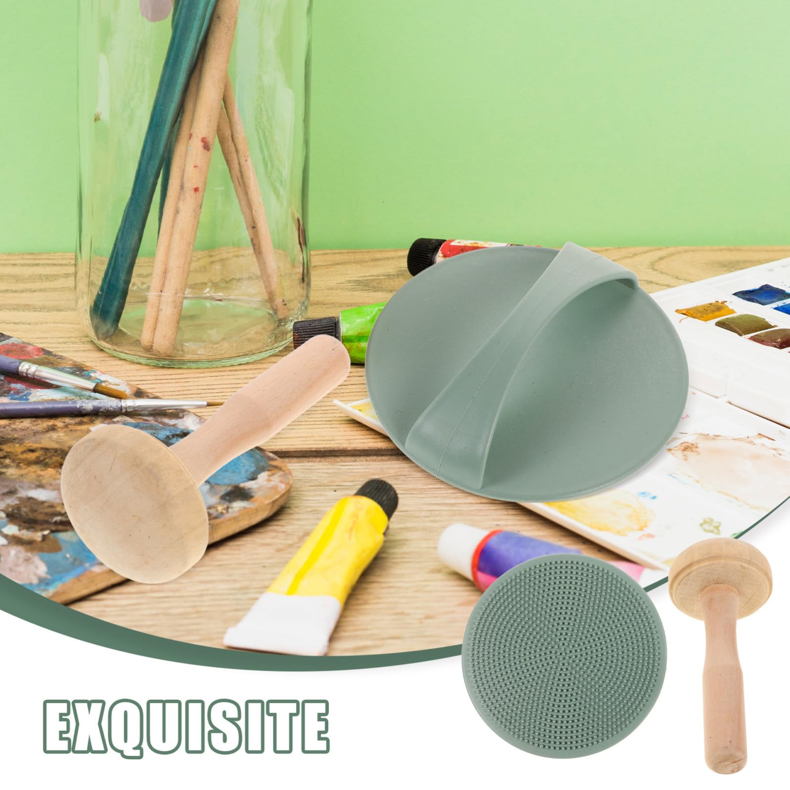 Set Completo per Xilografia Accessori per Stampa Artistica, Strumenti Versatili in Legno e Plastica, per Pittura e Progetti Creativi